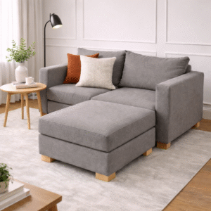 Esquinero Roma con diseño moderno, confort diario y patas aluminio ambiente de livingEsquinero Chesterfield con diseño moderno, confort diario y patas aluminio ambiente de living