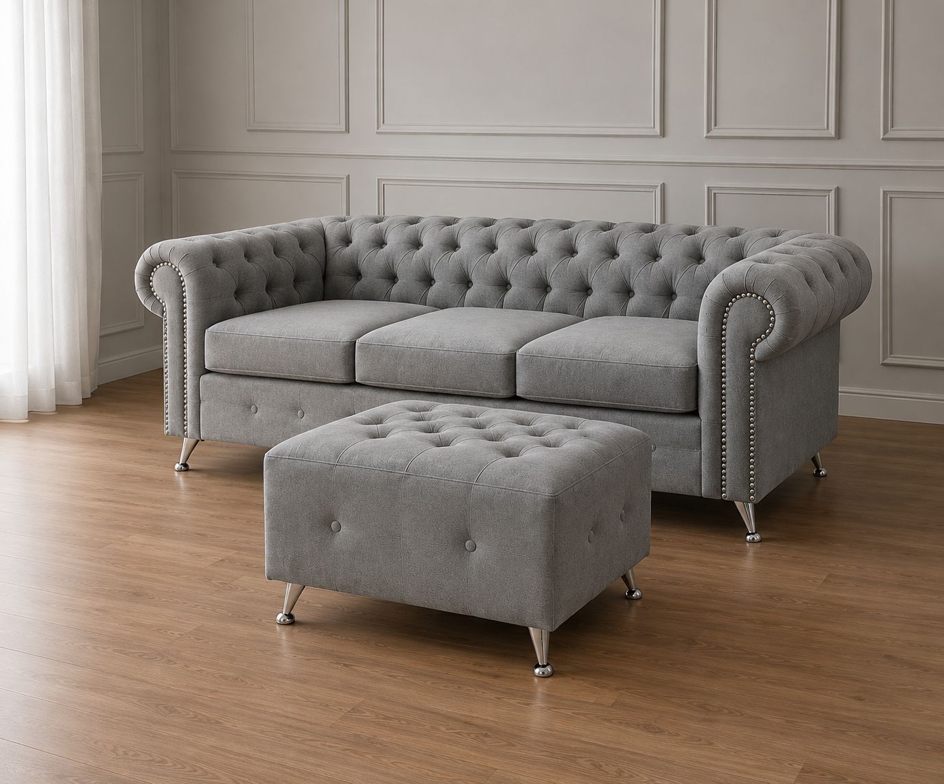 Esquinero Chesterfield - Camastro móvil