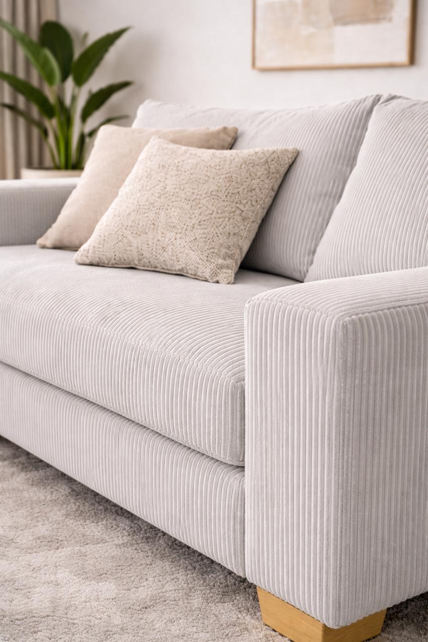 El Esquinero Marta con diseño moderno, confort diario y patas aluminio ambiente de livingEsquinero Chesterfield con diseño moderno, confort diario y patas aluminio ambiente de living