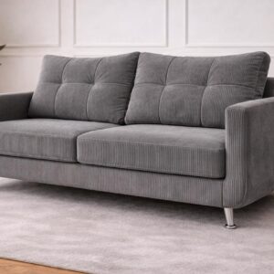 El Sofá Moana con diseño moderno, confort diario y patas aluminio ambiente de livingEsquinero Chesterfield con diseño moderno, confort diario y patas aluminio ambiente de living