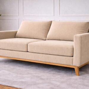 El Sofá Aurora con diseño moderno, confort diario y patas aluminio ambiente de livingEsquinero Chesterfield con diseño moderno, confort diario y patas aluminio ambiente de living