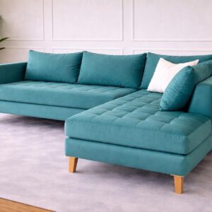 El Esquinero Margot con diseño moderno, confort diario y patas aluminio ambiente de livingEsquinero Chesterfield con diseño moderno, confort diario y patas aluminio ambiente de living